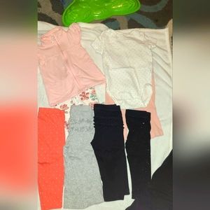 Bundle of baby girls clothes